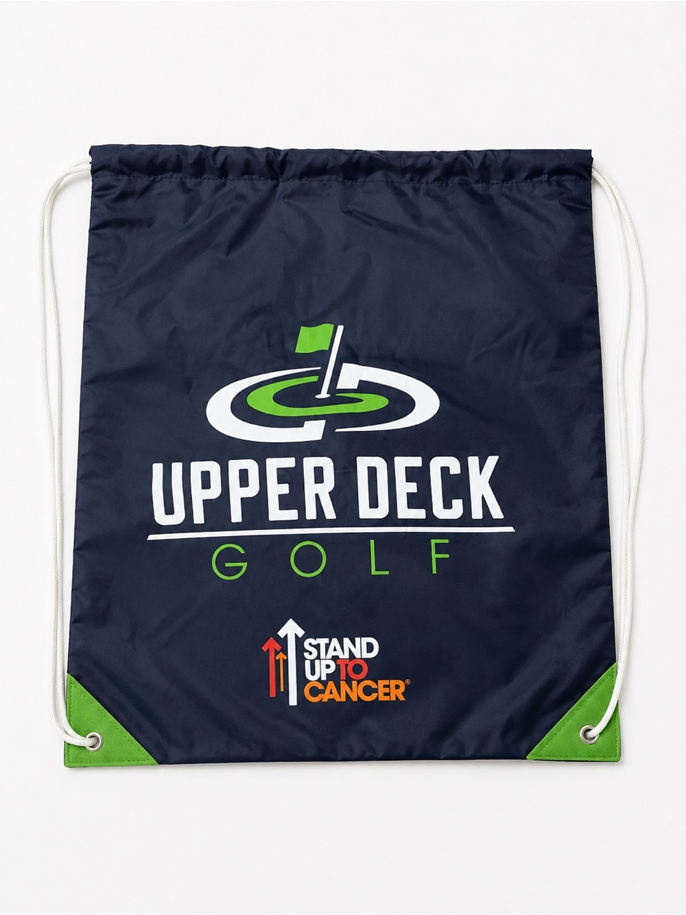 Upper Deck Kids' Navy & Green Drawstring Bag